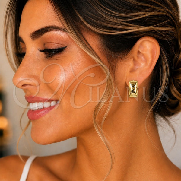 Arete Dormilona 02.163.0265 Oro Laminado, Pulido, Tono Dorado