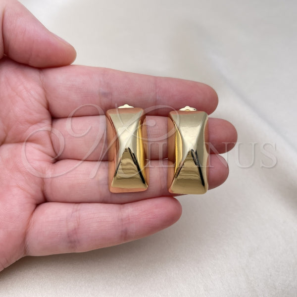 Arete Dormilona 02.163.0265 Oro Laminado, Pulido, Tono Dorado