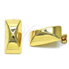 Arete Dormilona 02.163.0265 Oro Laminado, Pulido, Tono Dorado