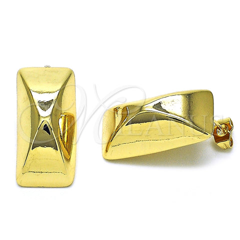 Arete Dormilona 02.163.0265 Oro Laminado, Pulido, Tono Dorado