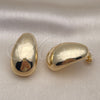Arete Dormilona 02.163.0282 Oro Laminado, Pulido, Tono Dorado