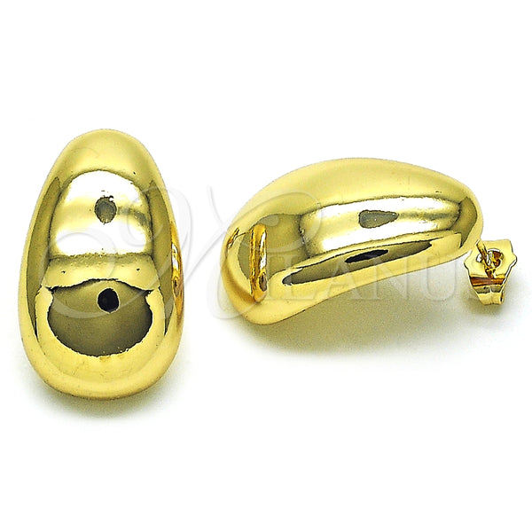 Arete Dormilona 02.163.0282 Oro Laminado, Pulido, Tono Dorado