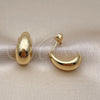 Arete Dormilona 02.195.0247 Oro Laminado, Pulido, Tono Dorado