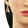 Arete Dormilona 02.163.0284 Oro Laminado, Pulido, Tono Dorado