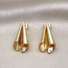 Arete Dormilona 02.163.0284 Oro Laminado, Pulido, Tono Dorado