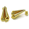 Arete Dormilona 02.163.0284 Oro Laminado, Pulido, Tono Dorado
