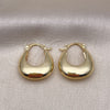Argolla Pequeña 02.163.0287.20 Oro Laminado, Pulido, Tono Dorado