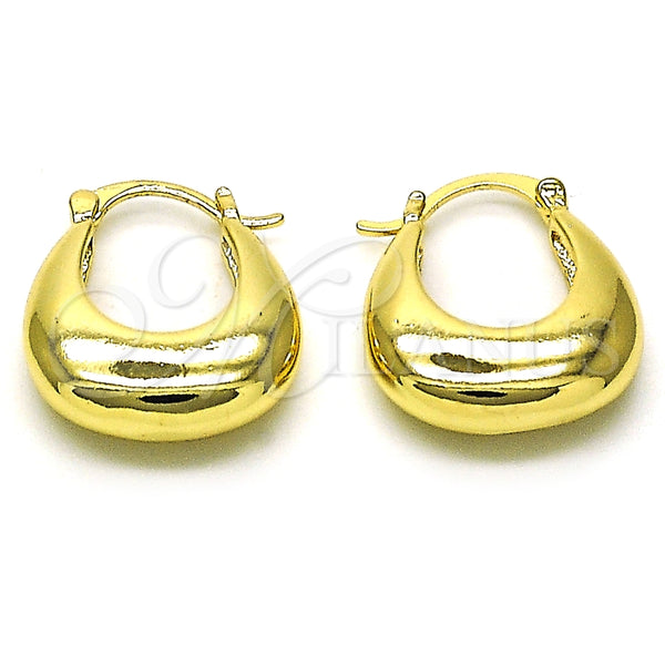 Argolla Pequeña 02.163.0287.20 Oro Laminado, Pulido, Tono Dorado