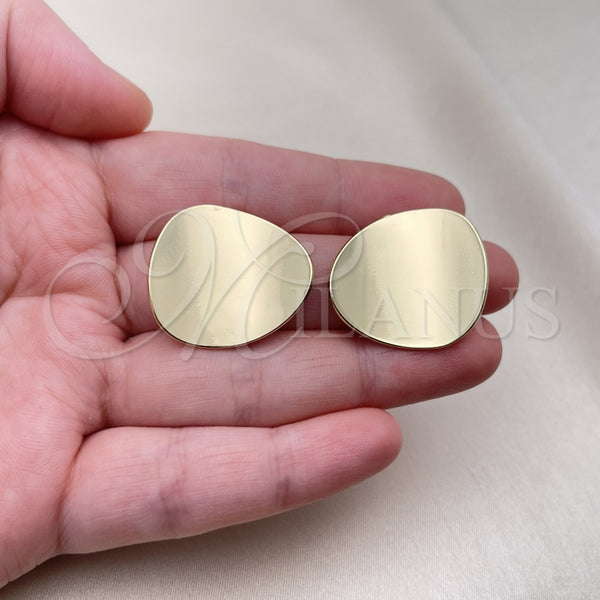 Arete Dormilona 02.385.0022 Oro Laminado, Pulido, Tono Dorado