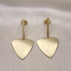 Arete Largo 02.385.0024 Oro Laminado, Pulido, Tono Dorado