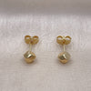 Arete Dormilona 02.195.0256 Oro Laminado, Pulido, Tono Dorado
