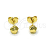 Arete Dormilona 02.195.0256 Oro Laminado, Pulido, Tono Dorado