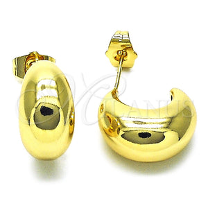 Argolla Pequeña 02.195.0257.18 Oro Laminado, Pulido, Tono Dorado