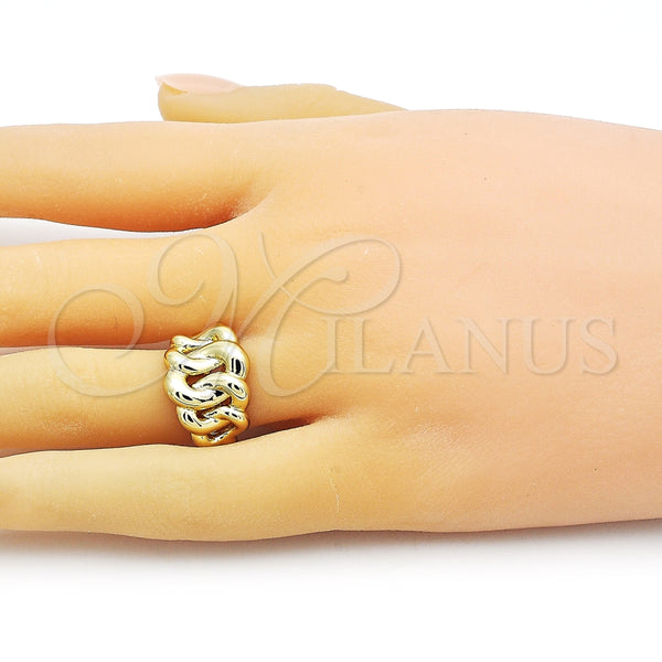 Anillo Elegante 01.341.0120 Oro Laminado, Pulido, Tono Dorado (One size fits all)