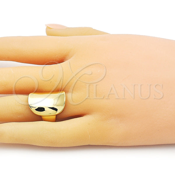 Anillo Elegante 01.341.0123 Oro Laminado, Pulido, Tono Dorado (One size fits all)