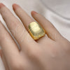 Anillo Elegante 01.341.0123 Oro Laminado, Pulido, Tono Dorado (One size fits all)
