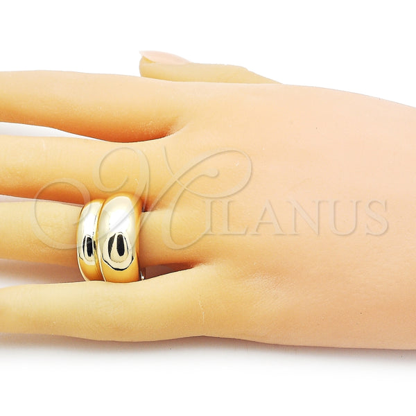 Anillo Elegante 01.213.0041 Oro Laminado, Pulido, Tono Dorado (One size fits all)