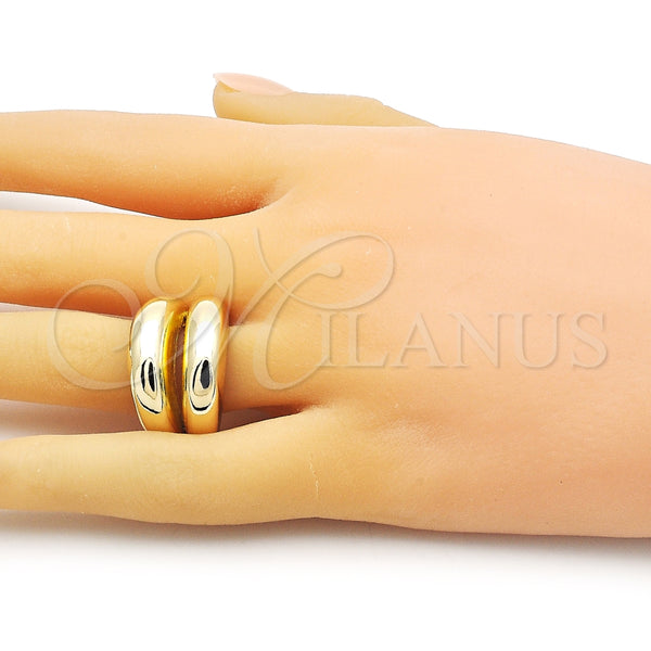 Anillo Elegante 01.213.0042 Oro Laminado, Pulido, Tono Dorado (Talla Unica)
