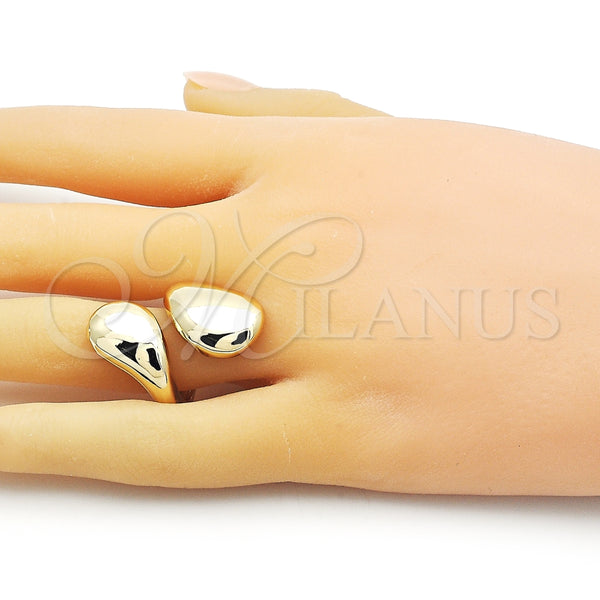 Anillo Elegante 01.213.0044 Oro Laminado, Pulido, Tono Dorado (One size fits all)