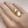 Anillo Elegante 01.213.0044 Oro Laminado, Pulido, Tono Dorado (One size fits all)