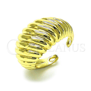Anillo Elegante 01.213.0046 Oro Laminado, Diseño de Torcido, Pulido, Tono Dorado (One size fits all)