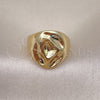 Anillo Elegante 01.213.0047 Oro Laminado, Diseño de Bola, Pulido, Tono Dorado (One size fits all)