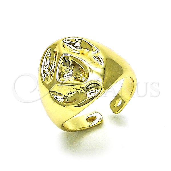 Anillo Elegante 01.213.0047 Oro Laminado, Diseño de Bola, Pulido, Tono Dorado (One size fits all)