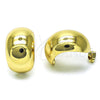 Arete Dormilona 02.213.0592 Oro Laminado, Diseño de Bola, Pulido, Tono Dorado