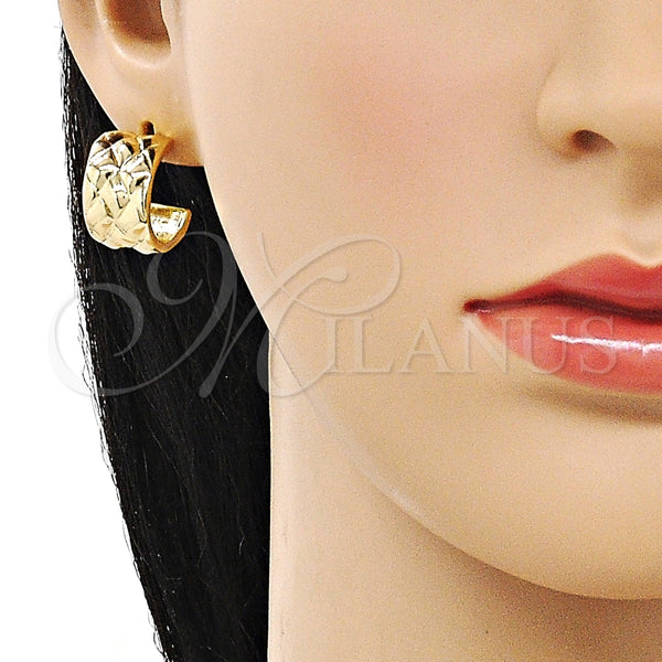 Argolla Pequeña 02.213.0594.18 Oro Laminado, Pulido, Tono Dorado