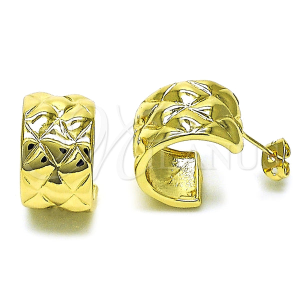 Argolla Pequeña 02.213.0594.18 Oro Laminado, Pulido, Tono Dorado