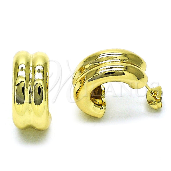 Arete Dormilona 02.213.0595 Oro Laminado, Pulido, Tono Dorado