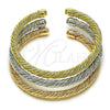Aro Trio 07.170.0013 Oro Laminado, Diseño de Torcido, Pulido, Tres Tonos (05 MM Thickness, One size fits all)