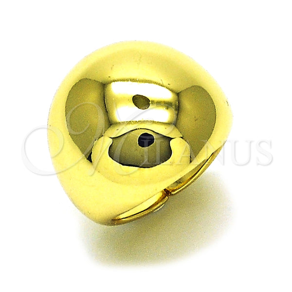 Anillo Elegante 01.341.0126 Oro Laminado, Diseño de Bola, Pulido, Tono Dorado (One size fits all)