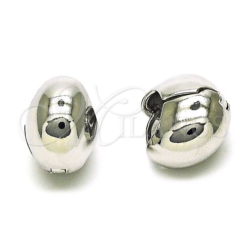 Argolla Huggie 02.341.0170.1.16 Oro Laminado, Diseño de Bola y Hueco, Pulido, Rodinado