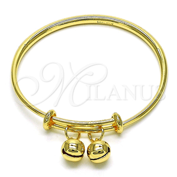 Aro Individual 07.168.0026 Oro Laminado, Diseño de Cascavel, Pulido, Tono Dorado (03 MM Thickness, One size fits all)