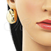 Arete Dormilona 02.156.0677 Oro Laminado, Pulido, Tono Dorado
