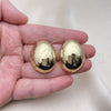 Arete Dormilona 02.156.0677 Oro Laminado, Pulido, Tono Dorado