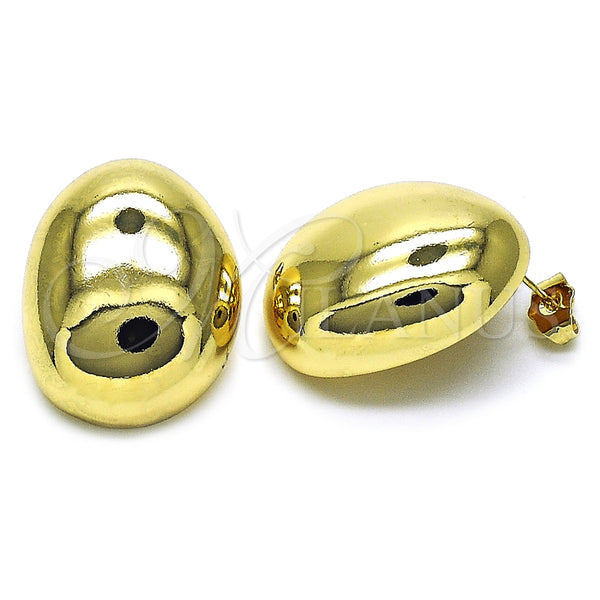 Arete Dormilona 02.156.0677 Oro Laminado, Pulido, Tono Dorado