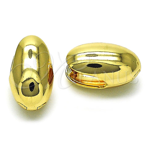 Argolla Huggie 02.156.0678.12 Oro Laminado, Pulido, Tono Dorado
