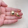 Arete Dormilona 02.156.0681 Oro Laminado, Pulido, Tono Dorado