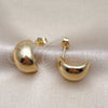 Arete Dormilona 02.156.0681 Oro Laminado, Pulido, Tono Dorado