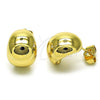 Arete Dormilona 02.156.0682 Oro Laminado, Pulido, Tono Dorado