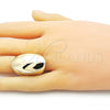 Anillo Elegante 01.213.0052 Oro Laminado, Pulido, Tono Dorado (One size fits all)