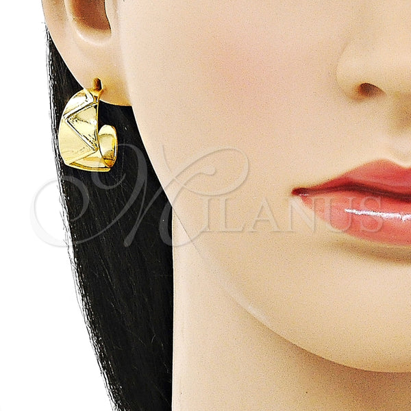 Argolla Pequeña 02.368.0104.20 Oro Laminado, Pulido, Tono Dorado