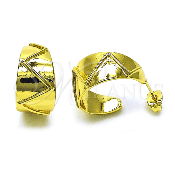 Argolla Pequeña 02.368.0104.20 Oro Laminado, Pulido, Tono Dorado