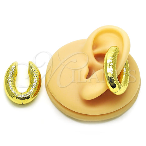 Earcuff 02.368.0105.25 Oro Laminado, Diseño de Hueco, Pulido, Tono Dorado