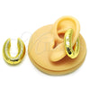 Earcuff 02.368.0105.25 Oro Laminado, Diseño de Hueco, Pulido, Tono Dorado