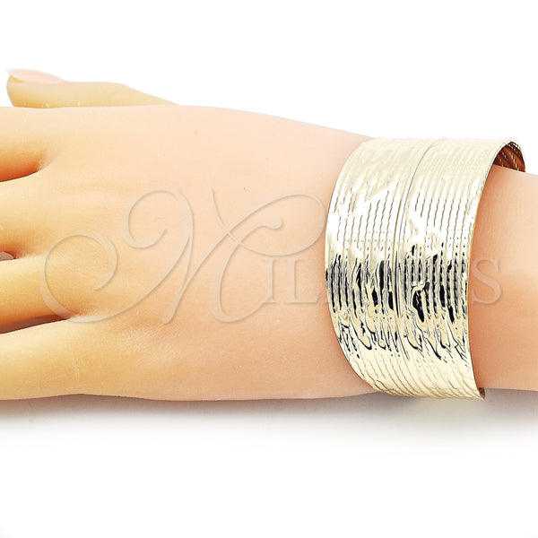 Aro Individual 07.213.0007 Oro Laminado, Diseño de Oja, Pulido, Tono Dorado (35 MM Thickness, One size fits all)