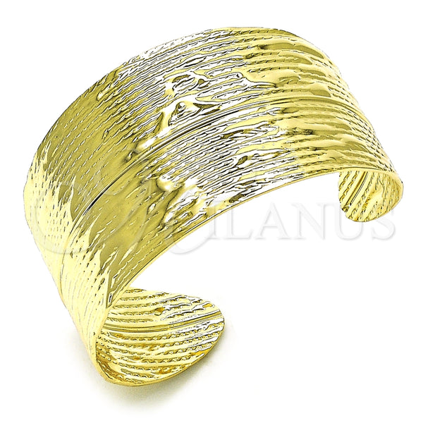 Aro Individual 07.213.0007 Oro Laminado, Diseño de Oja, Pulido, Tono Dorado (35 MM Thickness, One size fits all)
