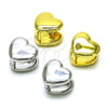 Argolla Huggie 02.341.0174.12 Oro Laminado, Diseño de Corazón, Pulido, Tono Dorado
